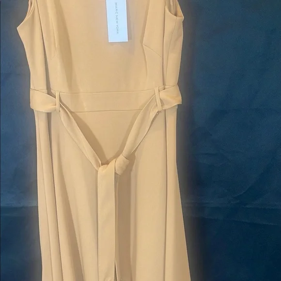 Marc New York Sleeveless Tan Midi Dress - Picture 5 of 11